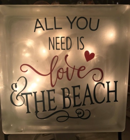 love and beach love light